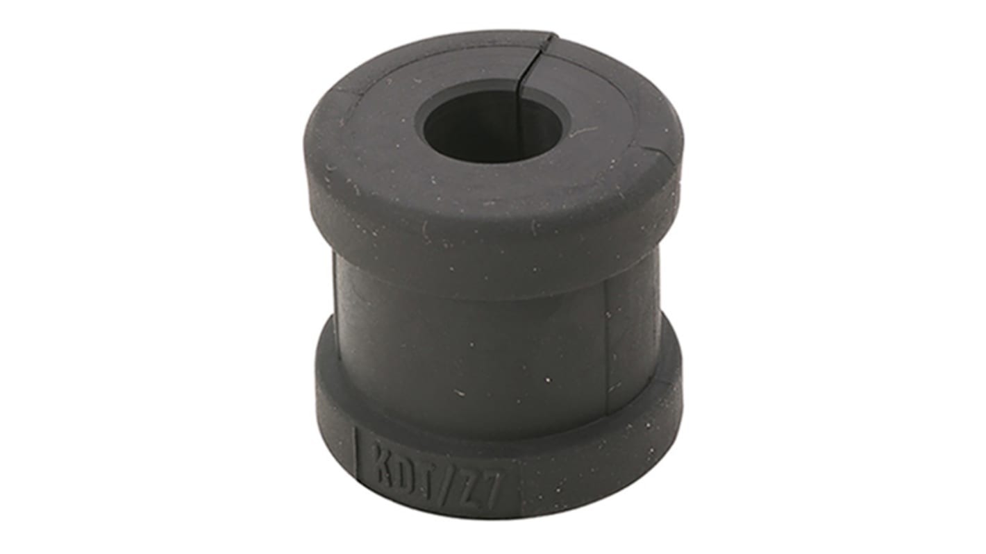 HARTING Black Thermoplastic Rubber 18mm Cable Grommet for 7 → 8mm Cable Dia. 09000005355