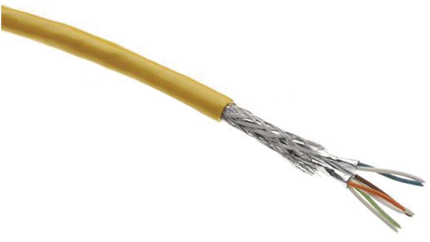 HARTING, 20m Cat6a, Yellow, S/FTP, Unterminated PUR Sheath