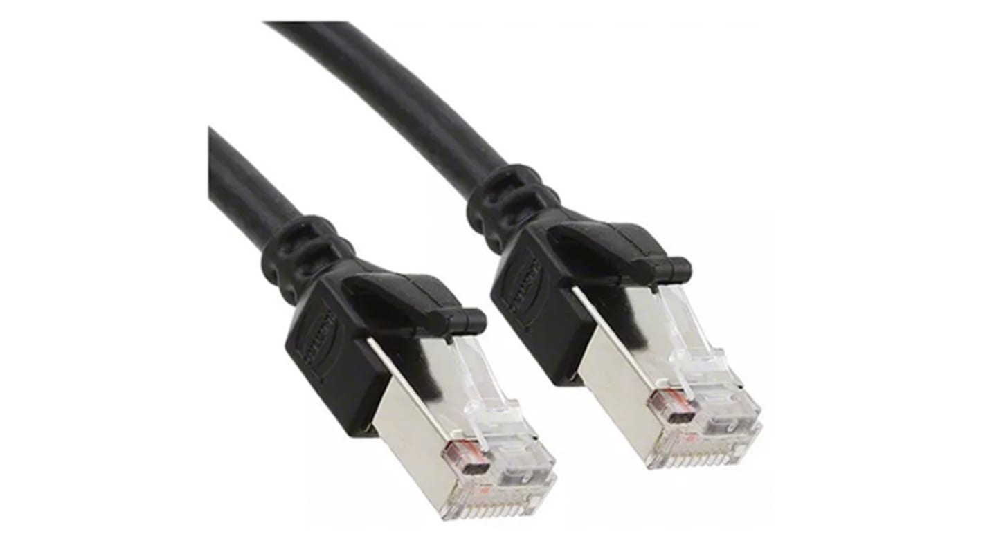 HARTING Ethernet-kabel Cat5e, Sort LSZH, PUR kappe, 10m