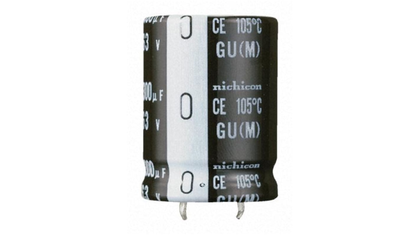 Nichicon 330μF Aluminium Electrolytic Capacitor 400V dc, Snap-In - LGU2G331MELA