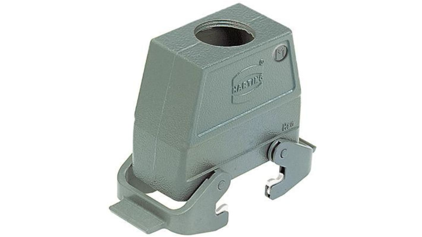 HARTING Han B Heavy Duty Power Connector Hood, M32 Thread, Top Entry