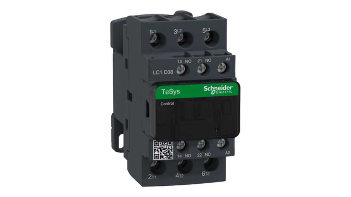 Stycznik Schneider Electric styki: 3 38 A 3NO LC1D38T7