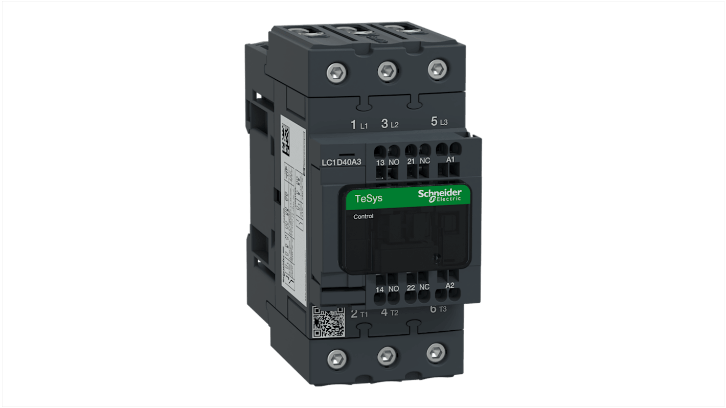 Stycznik Schneider Electric styki: 3 40 A 3NO LC1D40A3E7