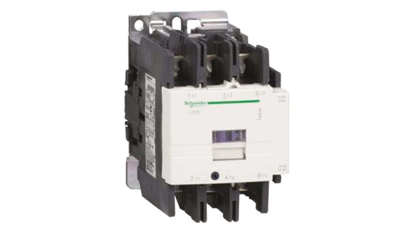 Contattore Schneider Electric, serie LC1D, 3 poli, 3 NO, 80 A, bobina 220 V c.c.