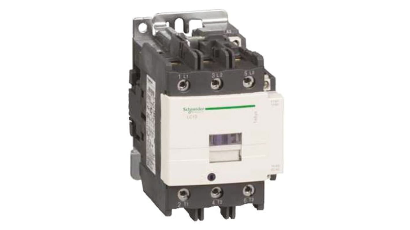 Schneider Electric LC1D Series Contactor, 3-Pole, 80 A, 3NO