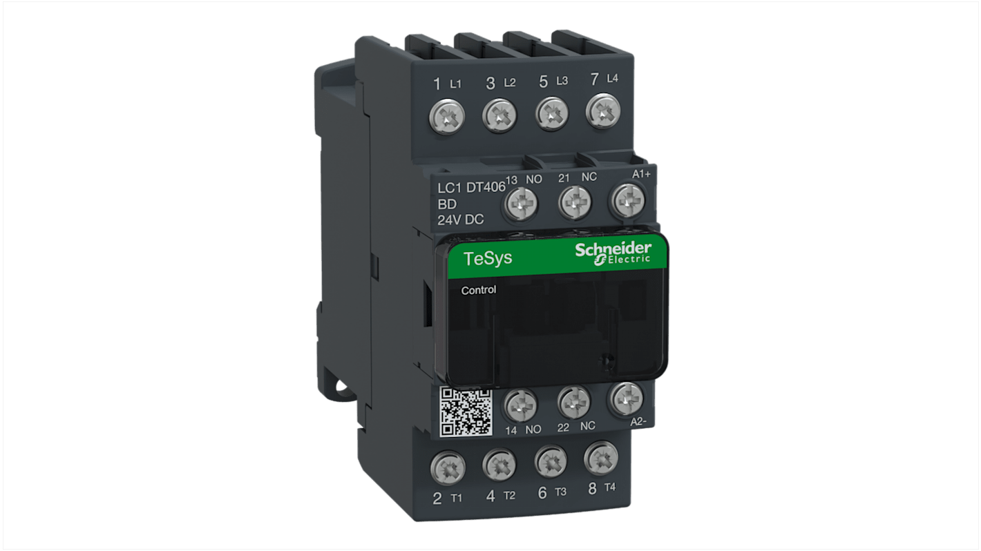 Stycznik Schneider Electric styki: 4 40 A 4NO LC1DT406BD