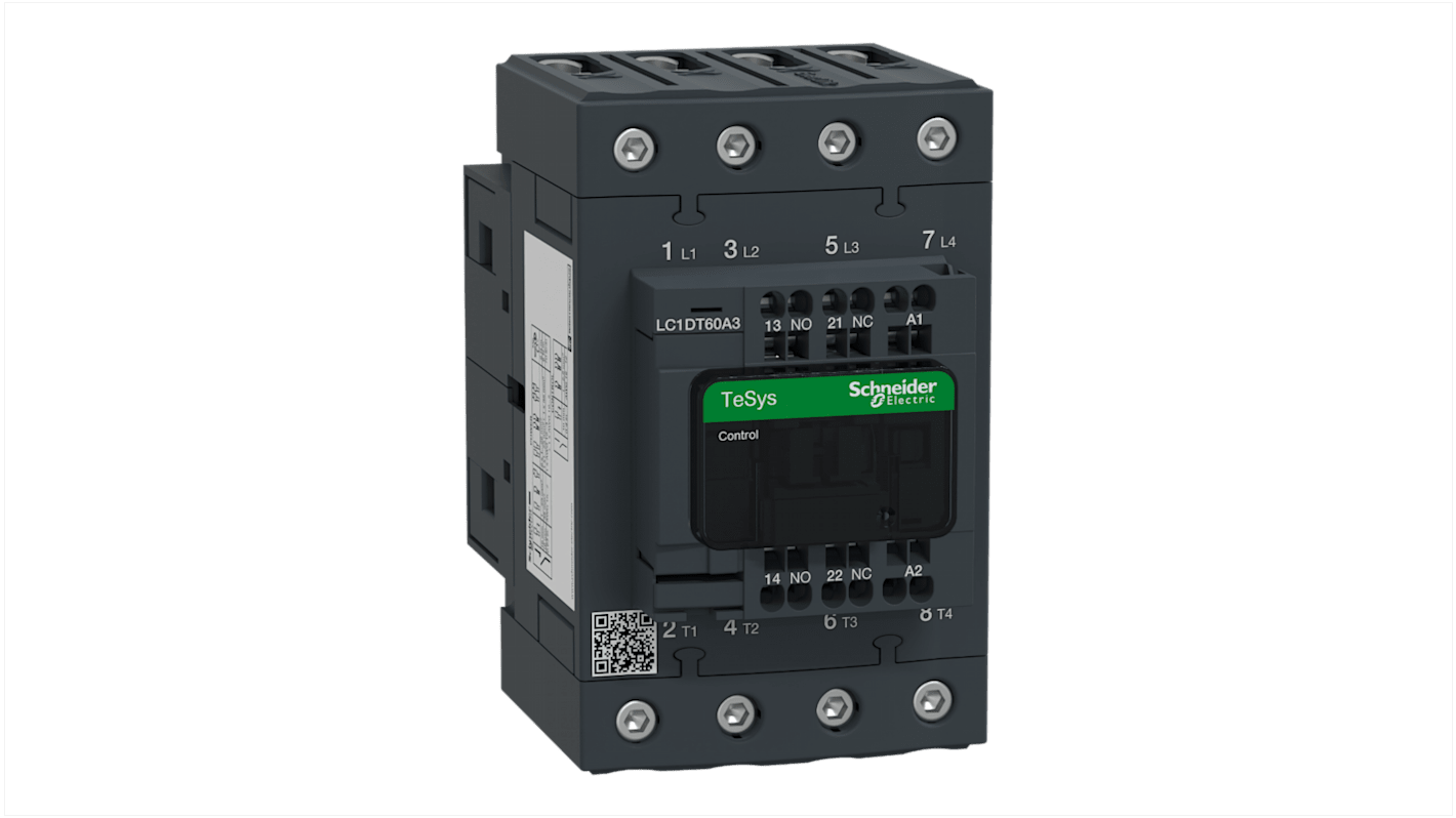 Stycznik Schneider Electric styki: 4 60 A 4NO LC1DT60A3E7
