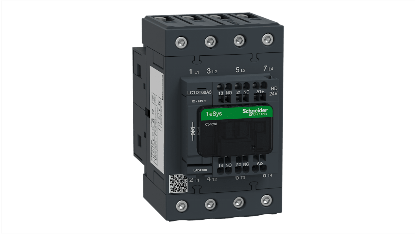 Stycznik Schneider Electric styki: 4 60 A 4NO LC1DT60A3BD