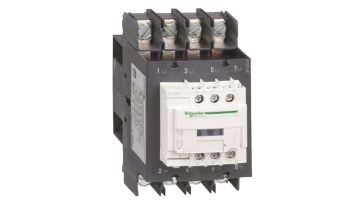 Schneider Electric LC1D Series Contactor, 240 V ac Coil, 4-Pole, 80 A, 4NO