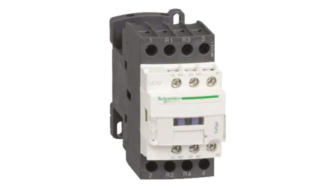 Schneider Electric LC1D Series Contactor, 230 V dc Coil, 4-Pole, 25 A, 2NO + 2NC, 300 V dc, 690 V ac