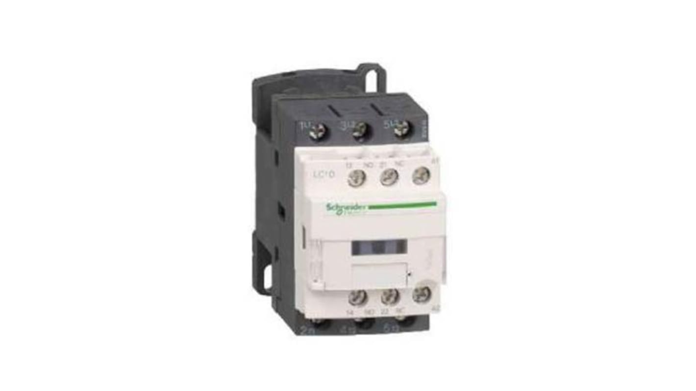 Schneider Electric TeSys D LC1D Contactor, 230 V ac Coil, 3-Pole, 25 A, 15 kW, 3NO, 300 V dc, 690 V ac