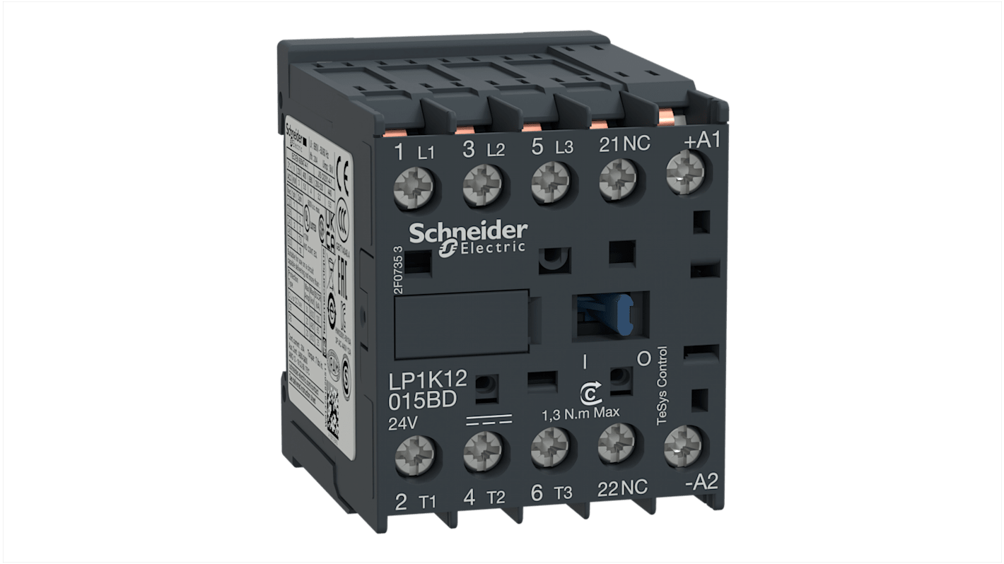 Schneider Electric TeSys K LP1K Leistungsschütz 230 V dc-Spule, 3 -polig , 690 V ac / 20 A 5,5 kW 3 Schließer