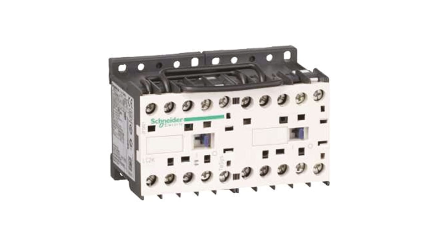 Contattore Reversibile Schneider Electric, serie LC2K, 3 poli, 3NO, 6 A, 3 kW, bobina 110 V c.a.