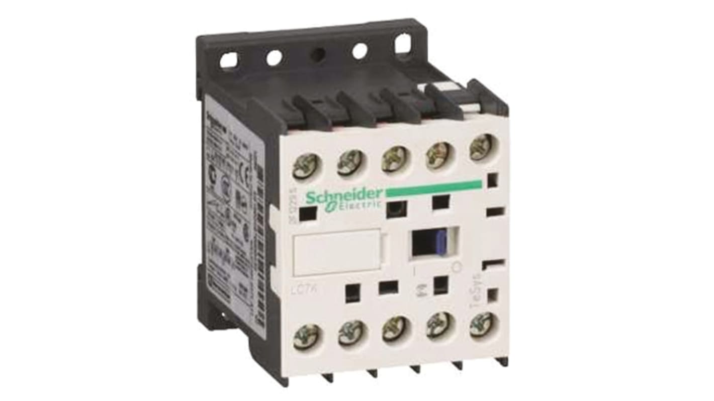 Schneider Electric LC7K Series Contactor, 24 V ac Coil, 3-Pole, 6 A, 3 kW, 3NO, 690 V ac