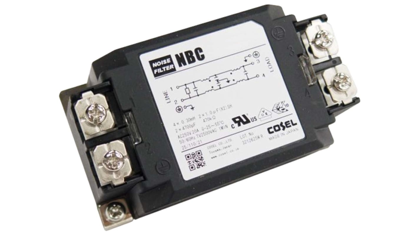 定番の中古商品 | NBC-16-472-D コーセル 単相 ac/dc, V 250 16A, RFIフィルタ, タイムセール