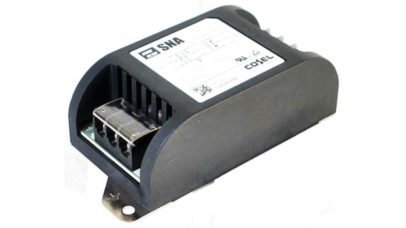 Cosel RFI滤波器, 6A, ±50 V 直流, DIN导轨安装, 螺钉接端, 一阶, SNA系列