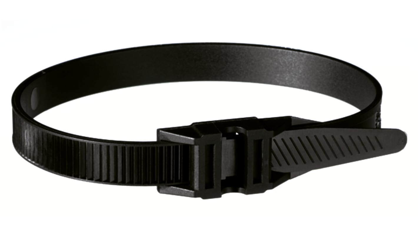 Schneider Electric Cable Tie, Installation, 273mm x 9 mm, Black Polyamide 12, Pk-100