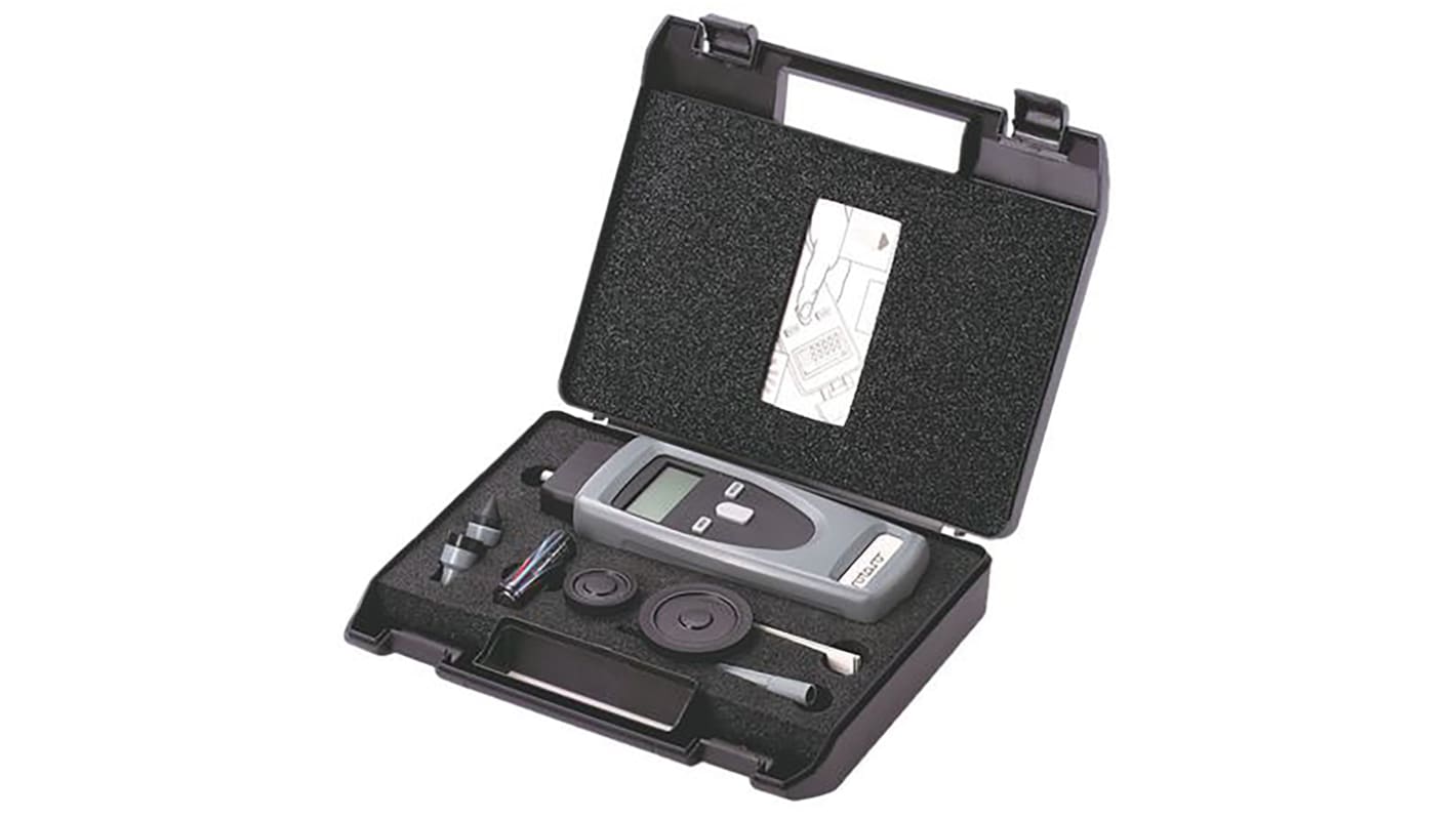 RS PRO, ±0,02 % LCD Tachometer → 99999U/min, 0U/min, DKD/DAkkS-kalibriert