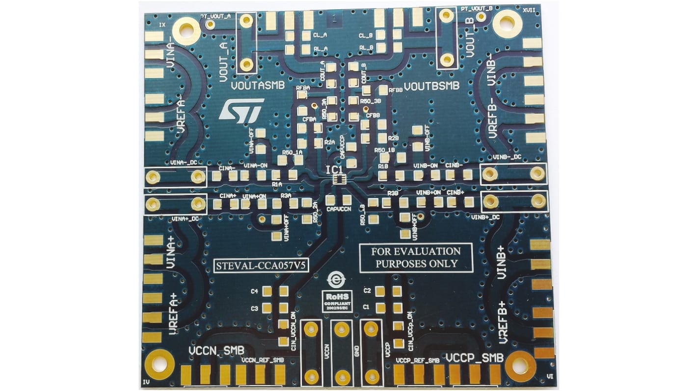 STMicroelectronics STEVAL-CCA057V5, Operational Amplifier Evaluation Board