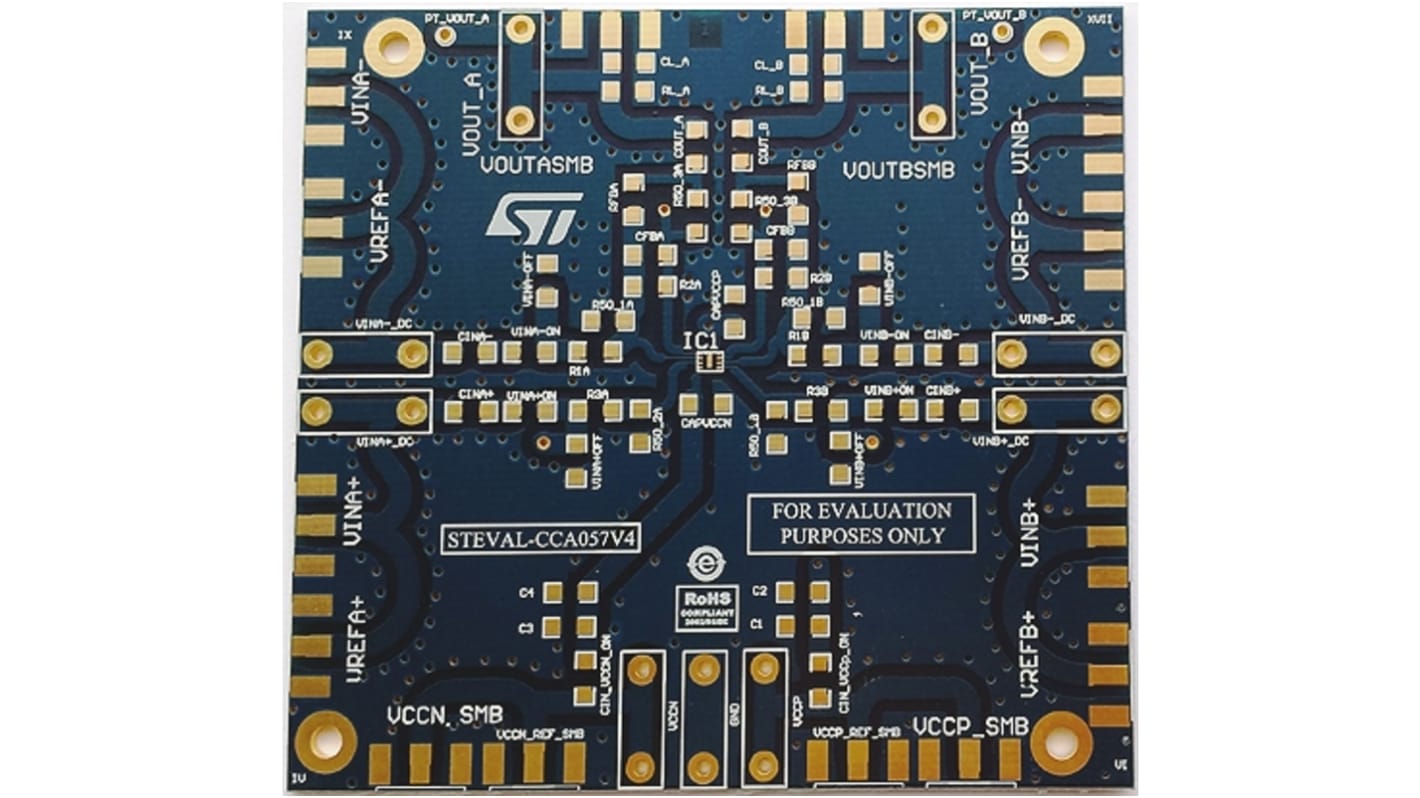 STMicroelectronics STEVAL-CCA057V4, Operational Amplifier Evaluation Board