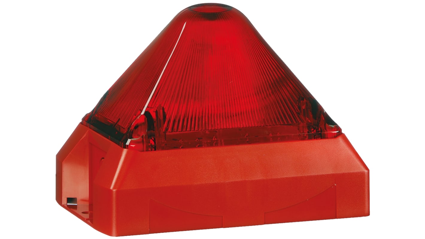 Výstražný maják, řada: PY X-M-05 Blikající barva Červená Xenon Montáž do panelu 24 V AC/DC