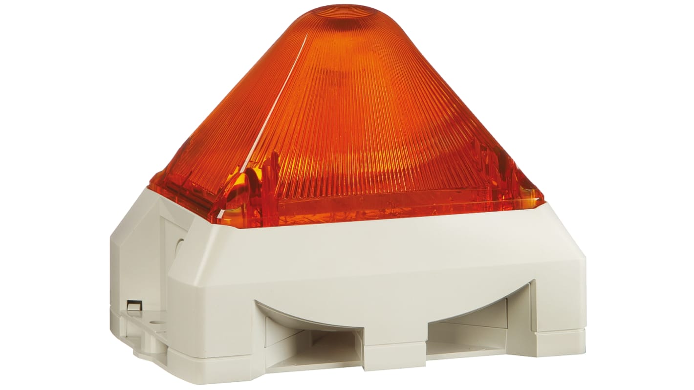 Pfannenberg PY X-MA-05 Series Amber Sounder Beacon, 230 V ac, Base Mount, 100dB at 1 Metre