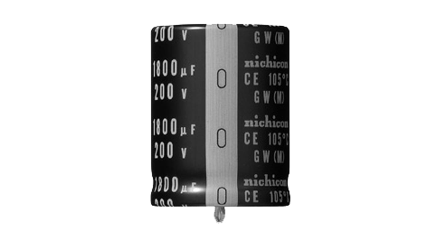 Nichicon 470μF Aluminium Electrolytic Capacitor 200V dc, Snap-In - LGW2D471MELA25