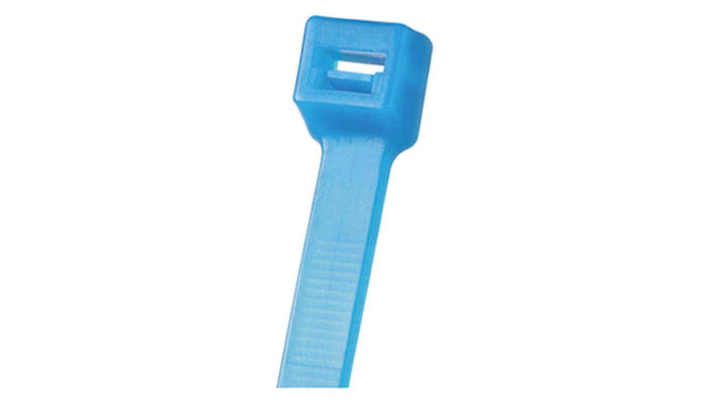 Panduit Cable Tie, Locking Cable Tie, 203mm x 3.4 mm, Blue Tefzel, Pk-100