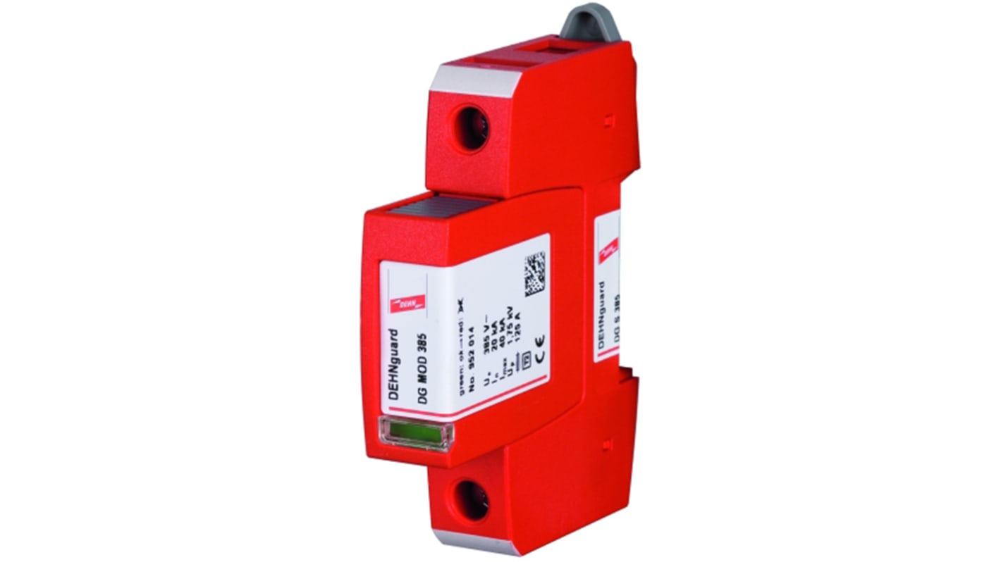 Dehn, DG Modular Surge Protector 500 V Maximum Voltage Rating 20kA Maximum Surge Current Type 2 Arrester