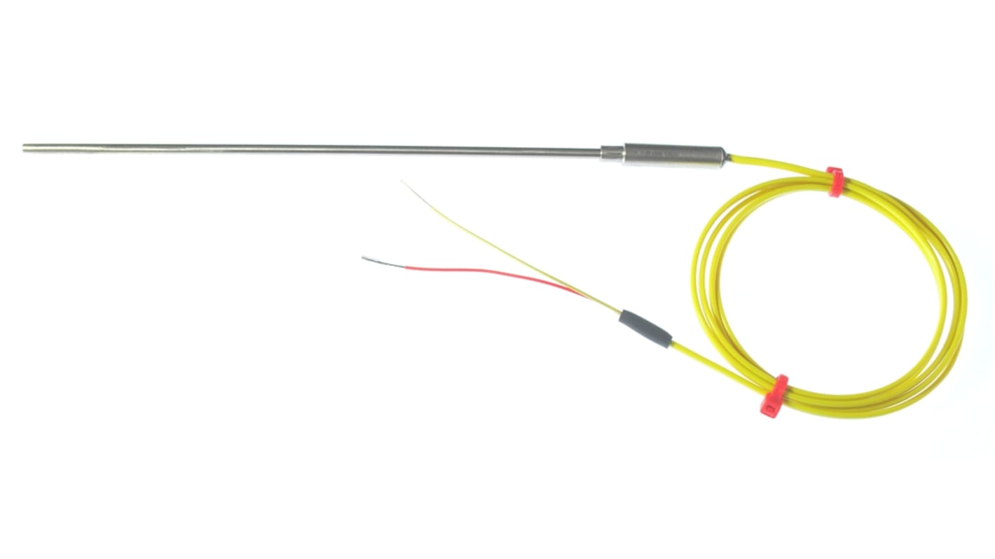 RS PRO Type K Mineral Insulated Thermocouple 500mm Length, 4.5mm Diameter → +1100°C