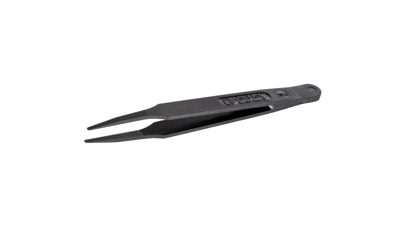 ideal-tek 115 mm, PA66/CF30 (Tip), Plastic (Body), Flat; Rounded, ESD Tweezers