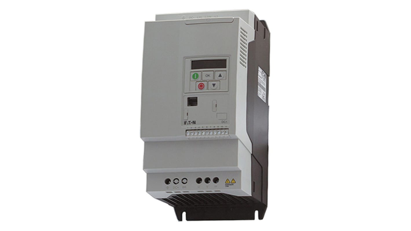 Variador de frecuencia Eaton serie Eaton Moeller, 5,5 kW, 400 V ac, 3 fases, 14 A, 0 → 500Hz, IP20, CANOpen