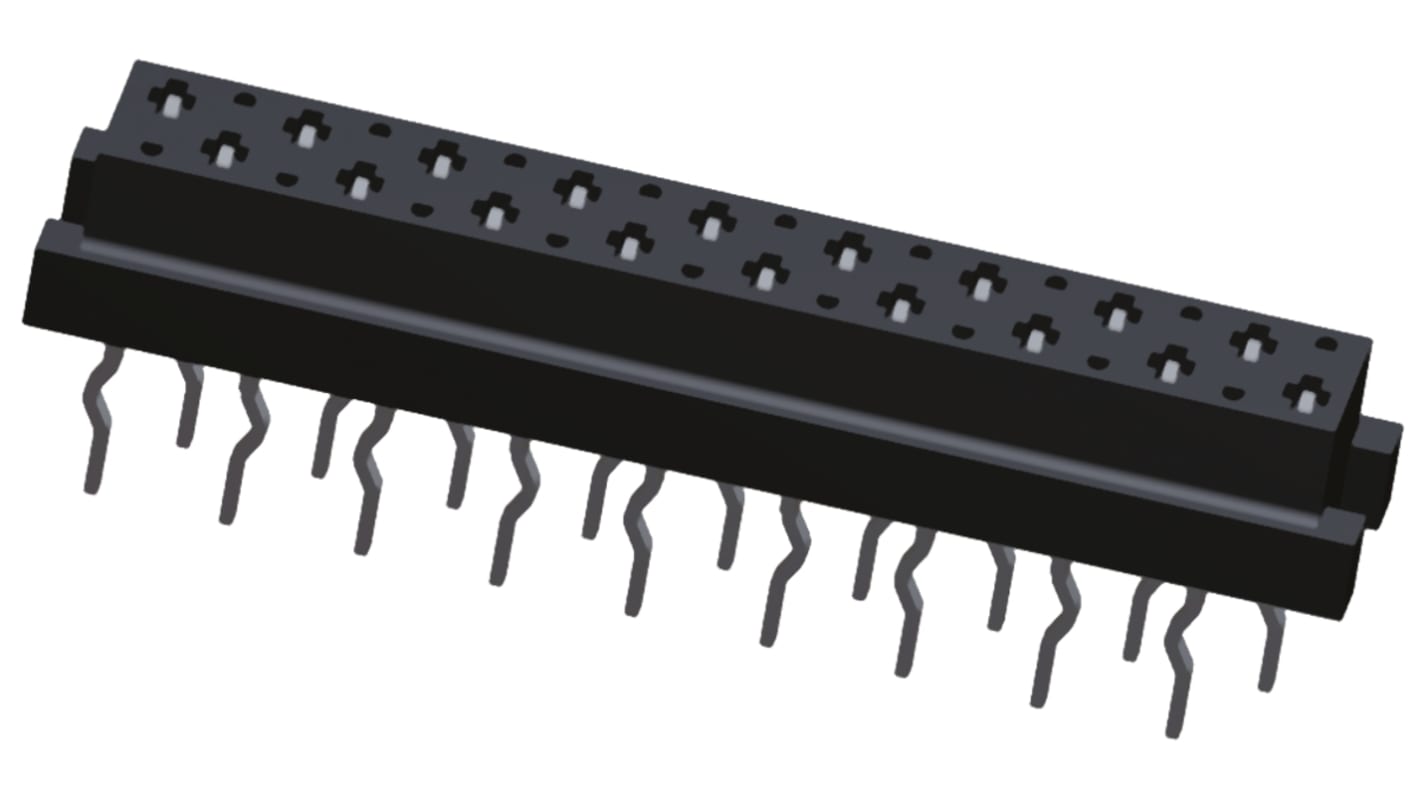 Gniazdo PCB 18 -pinowe 2 -rzędowe raster: 1.27mm typu płytka – płytka Proste Przewlekany