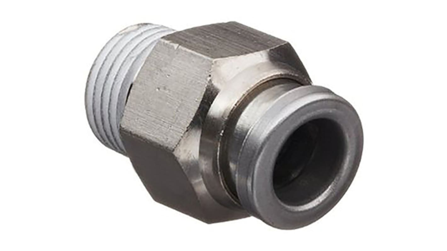 SMC KQB2 Series Threaded-to-Tube, UNF 10-32 to Push In 1/4 in, Threaded-to-Tube Connection Style