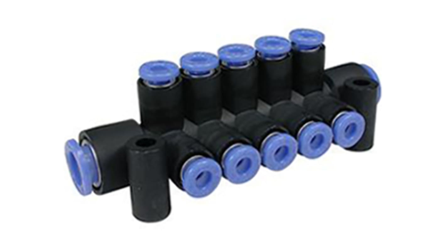 One-Touch Fitting Manifold, 1/4 Tube