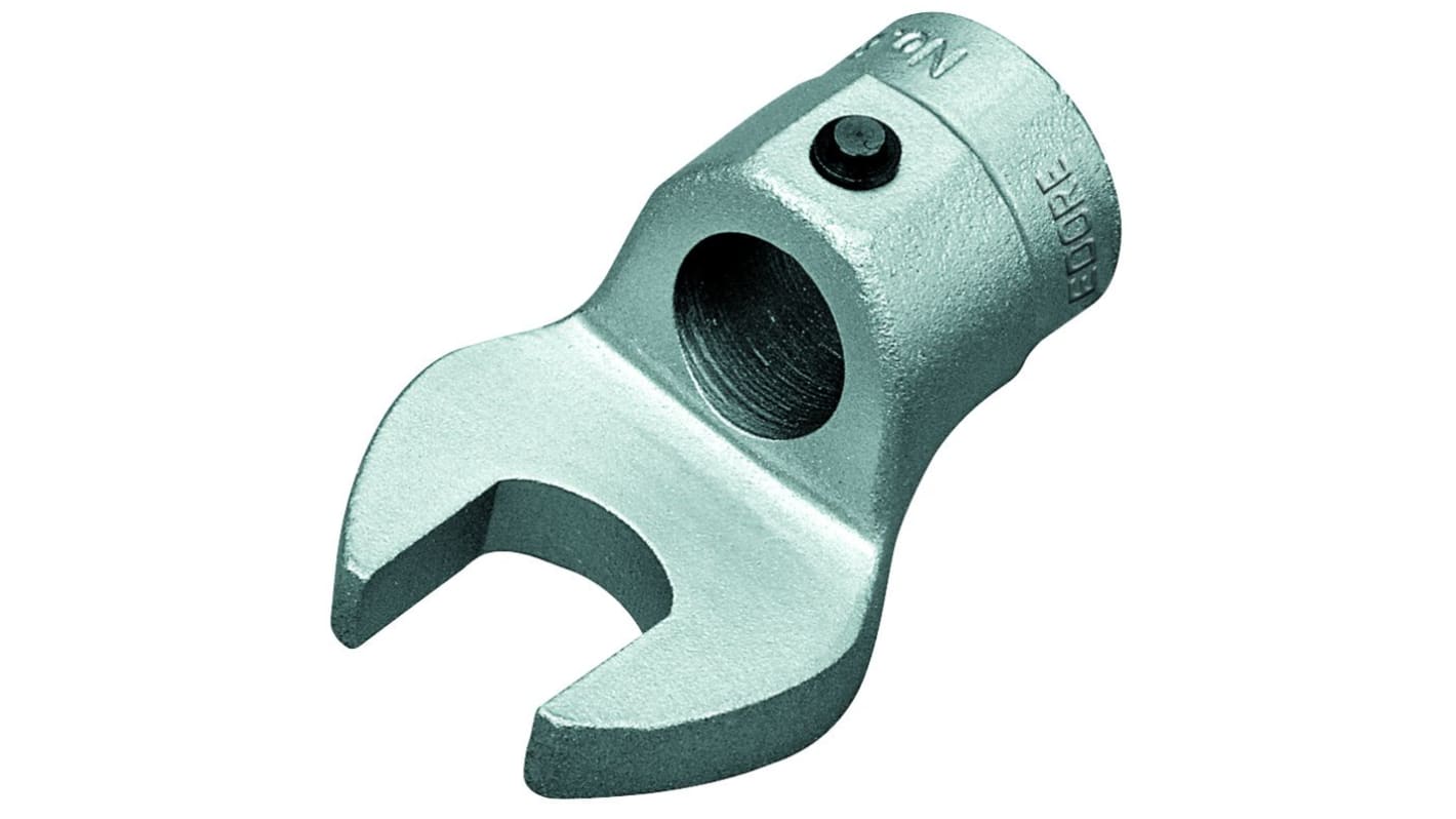 Gedore 8791 Series Open Ended Insert Spanner Head, 19 mm, Chrome Finish