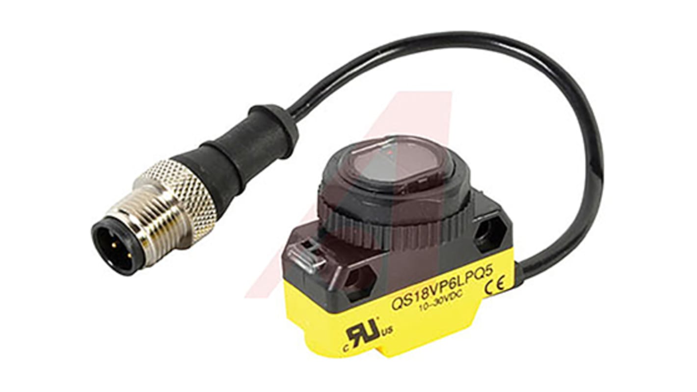 Rs-Online Sensore fotoelettrico Cilindrico Banner a retroriflessione rilevamento 3 5 m uscita PNP