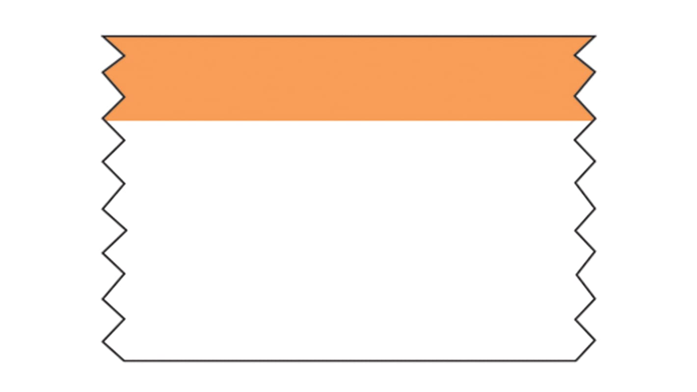 Panduit Orange, White Polyester 15.2m Hazard Tape