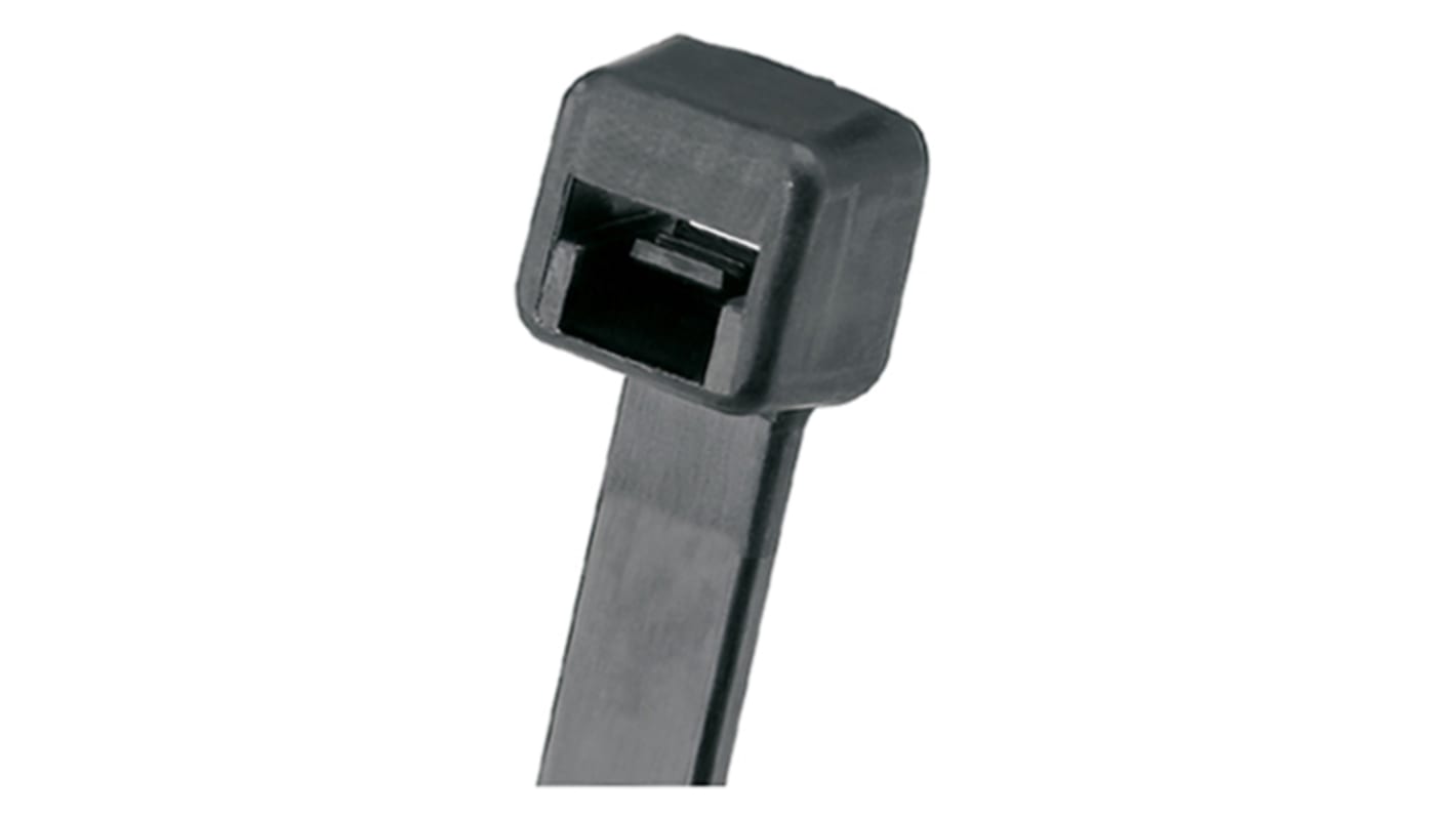 Panduit Cable Tie, Pan Ty, 368mm x 7.6 mm, Black Nylon, Pk-100