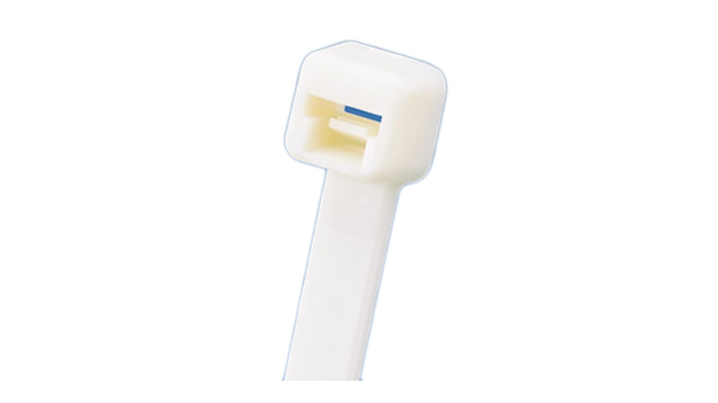 Panduit Cable Tie, Locking Cable Tie, 99mm x 2.5 mm, Natural Nylon, Pk-1000