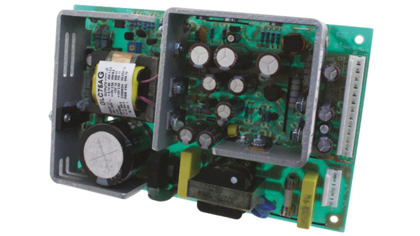 Alimentatore switching SL Power GLC75CG, 75W, ingresso 90 → 264V ca, uscita 5.1 V dc, ±12V cc, 4 uscite GLC75