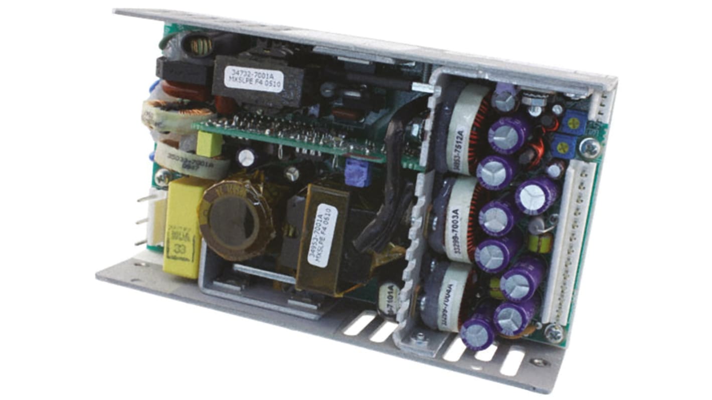 SL POWER CONDOR Switching Power Supply, GPFC125DG, 5 V dc, ±12 V dc, ±24 V dc, 50W, Quad Output, 90 → 264V ac
