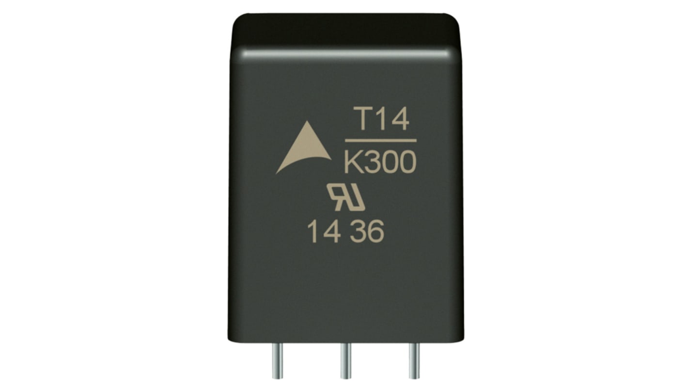 Varistor de disco EPCOS T, tensión de ruptura 470V, 125J, 400pF, dim. 17 x 21.6 x 13mm, paso 5mm