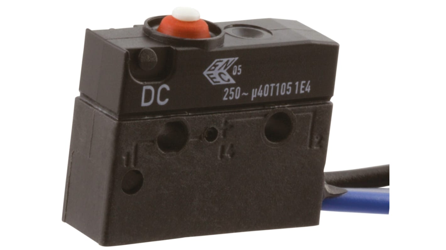 Microinterruttore, ZF, SP-CO, 6 A a 250 V c.a., IP67, Cavo