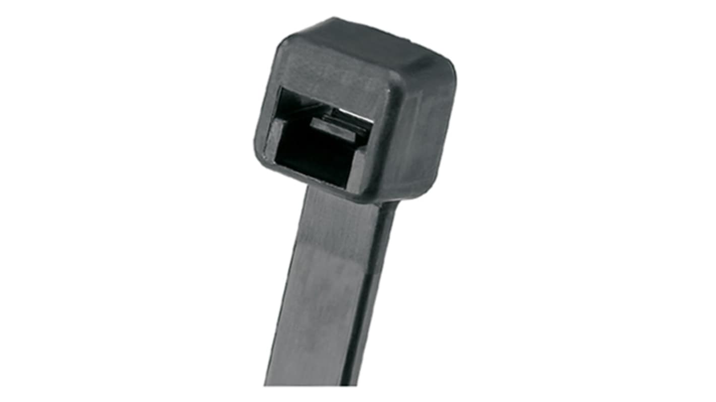 Panduit Cable Tie, Locking Cable Tie, 188mm x 4.8 mm, Black PP, Pk-1000