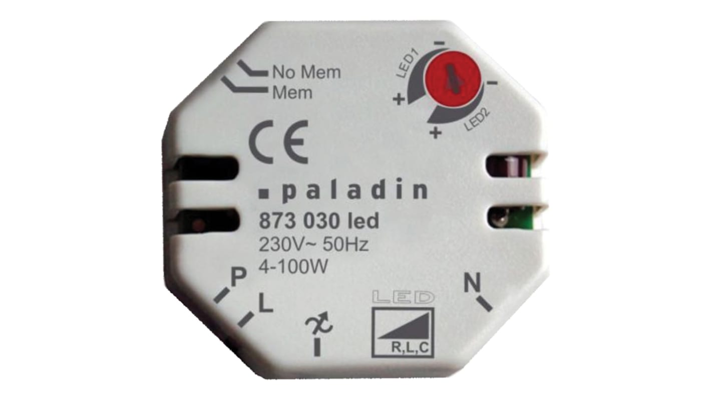 Interruptor Atenuable Muller 873030led 230V 50-60Hz, , 1 vía vías, , 1 módulo Módulos, 100W, 230V