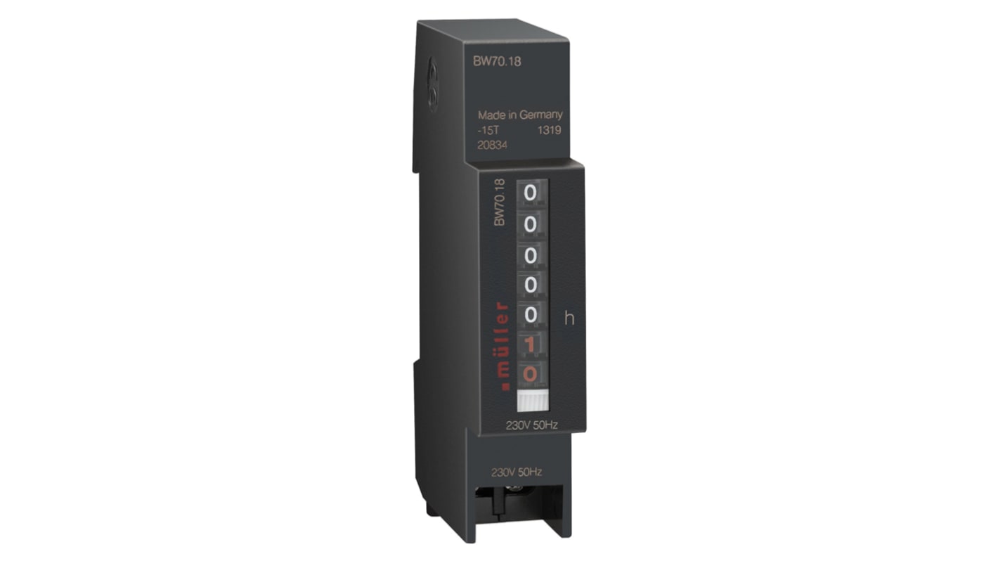 Rs-Online Contatore Muller Ore display LED 5 cifre 12 → 48 V