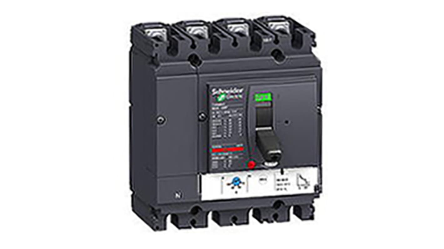 MCCB Schneider Electric, 4 Polos, 100A, Capacidad de Ruptura 100 kA, Montaje fijo, Gama NSX, LV4