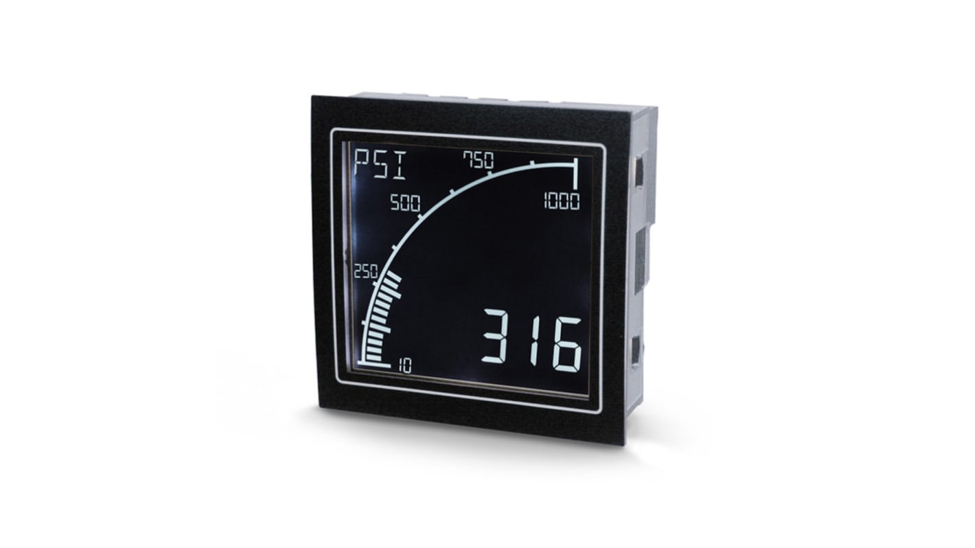 Trumeter APM LCD Digital Panel Multi-Function Meter for Current, Voltage, 68mm x 68mm