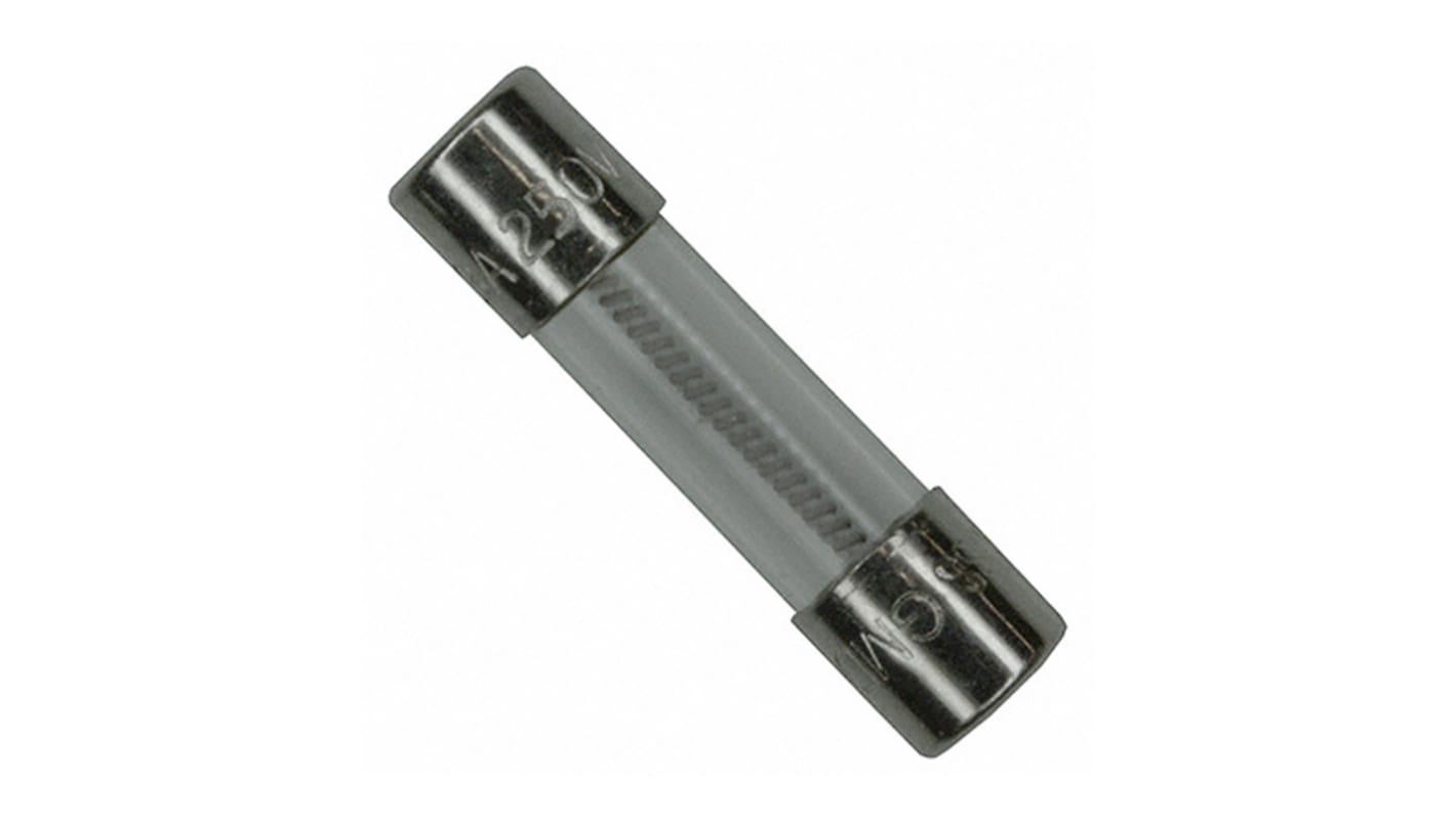 Eaton Bussmann Series 4A T Glass Cartridge Fuse, 5 x 20mm